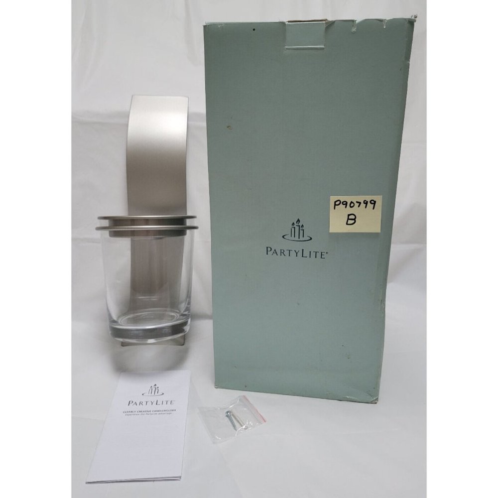 New PartyLite Clearly Creative Wall Sconce Candle Holder #P90799 (B)